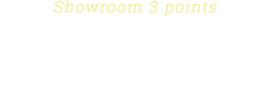 ショールーム来店の3つのポイント