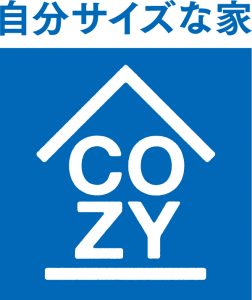 COZYロゴマーク+サブタイトル（ブルー）